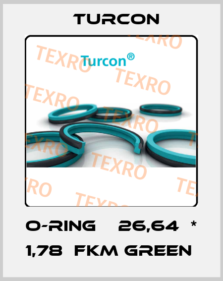 O-RING    26,64  *  1,78  FKM GREEN  Turcon