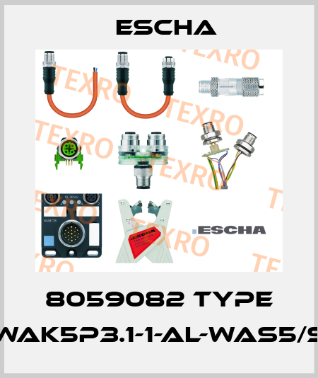 8059082 Type AL-WWAK5P3.1-1-AL-WAS5/S7400 Escha