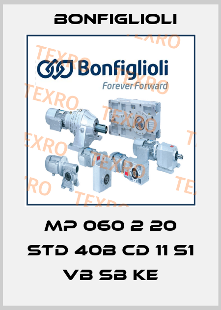 MP 060 2 20 STD 40B CD 11 S1 VB SB KE Bonfiglioli