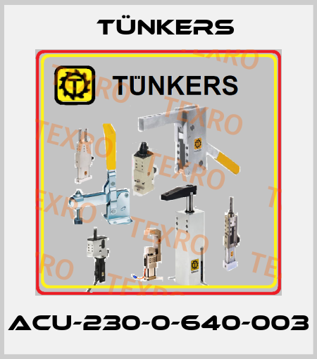 ACU-230-0-640-003 Tünkers