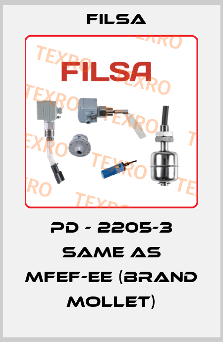 PD - 2205-3 same as MFEF-EE (brand Mollet) Filsa