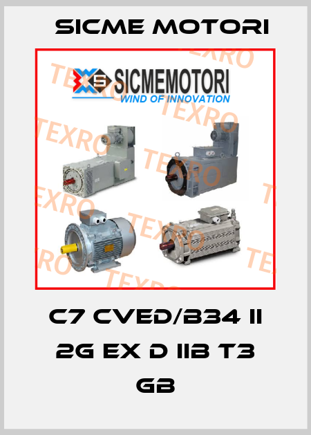C7 CVED/B34 II 2G Ex d IIB T3 Gb Sicme Motori