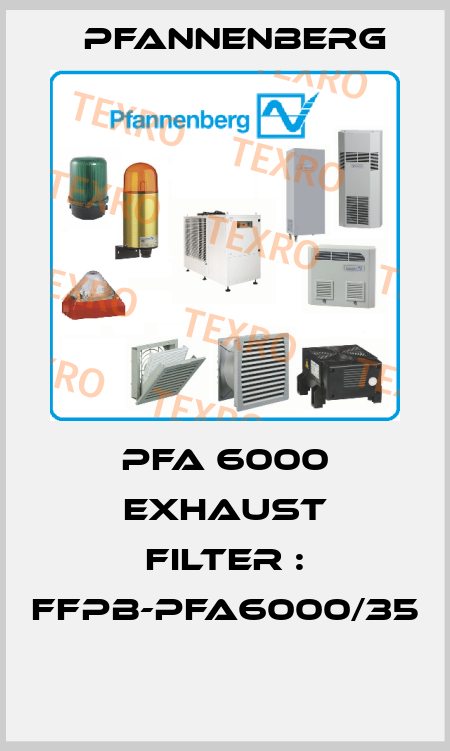 PFA 6000 EXHAUST FILTER : FFPB-PFA6000/35  Pfannenberg