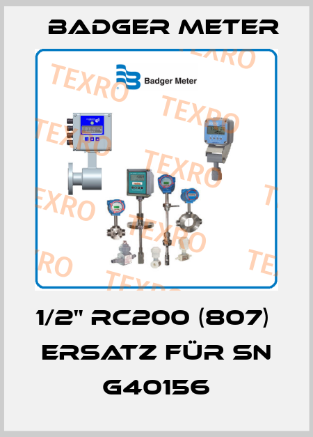 1/2" RC200 (807)  Ersatz für SN G40156 Badger Meter