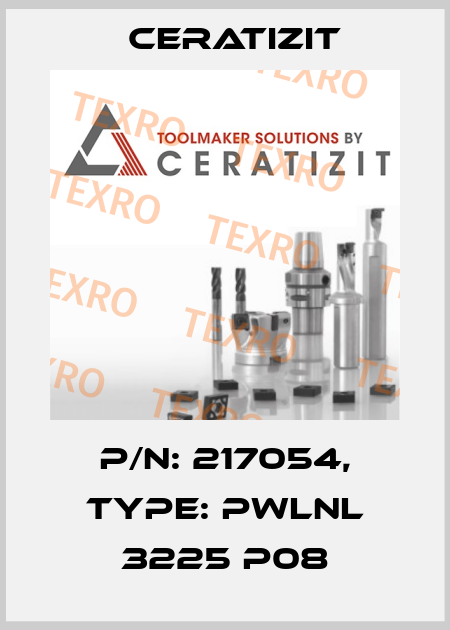 P/N: 217054, Type: PWLNL 3225 P08 Ceratizit