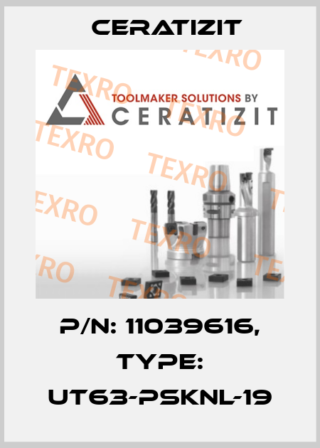 P/N: 11039616, Type: UT63-PSKNL-19 Ceratizit