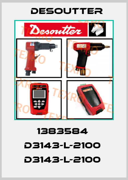 1383584  D3143-L-2100  D3143-L-2100  Desoutter