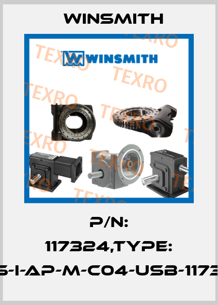 P/N: 117324,Type: CES-I-AP-M-C04-USB-117324 Winsmith