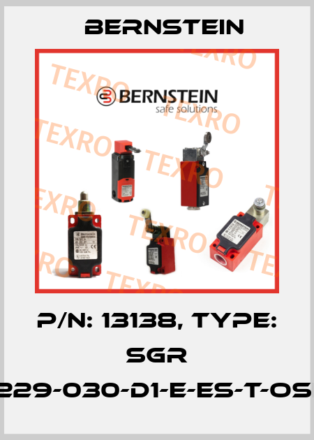 P/N: 13138, Type: SGR 15-229-030-D1-E-ES-T-OSE-5 Bernstein