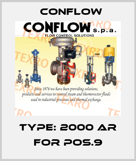 Type: 2000 AR for pos.9 CONFLOW