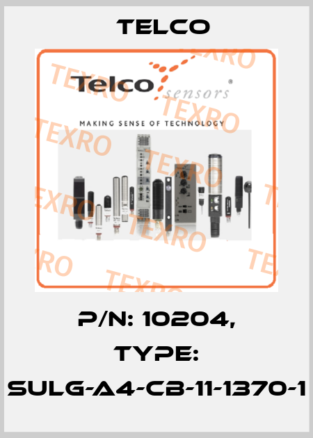 P/N: 10204, Type: SULG-A4-CB-11-1370-1 Telco