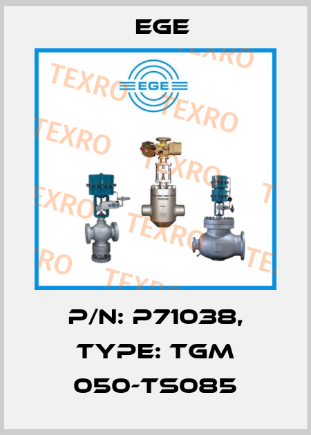 p/n: P71038, Type: TGM 050-TS085 Ege