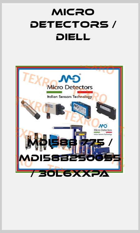 MDI58B 775 / MDI58B2500S5 / 30L6XXPA
 Micro Detectors / Diell