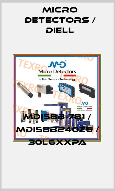 MDI58B 781 / MDI58B240Z5 / 30L6XXPA
 Micro Detectors / Diell