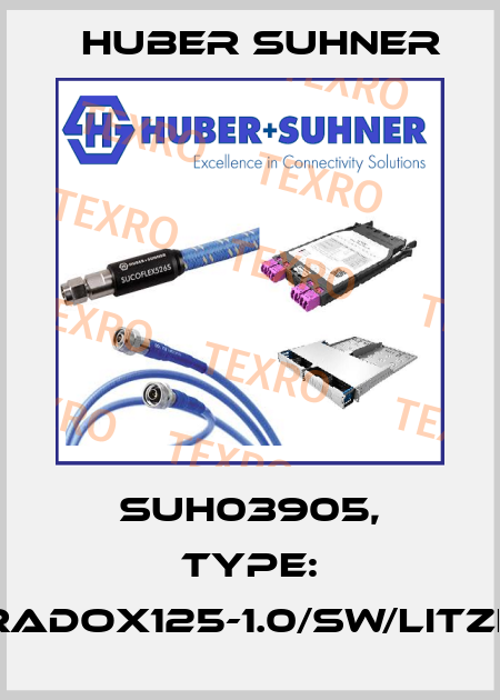 SUH03905, Type: RADOX125-1.0/SW/LITZE Huber Suhner