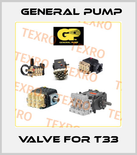 Valve For T33 General Pump