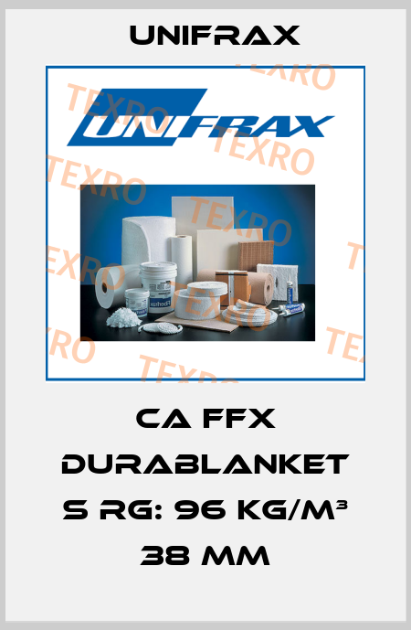 CA FFX DURABLANKET S RG: 96 KG/M³ 38 MM Unifrax