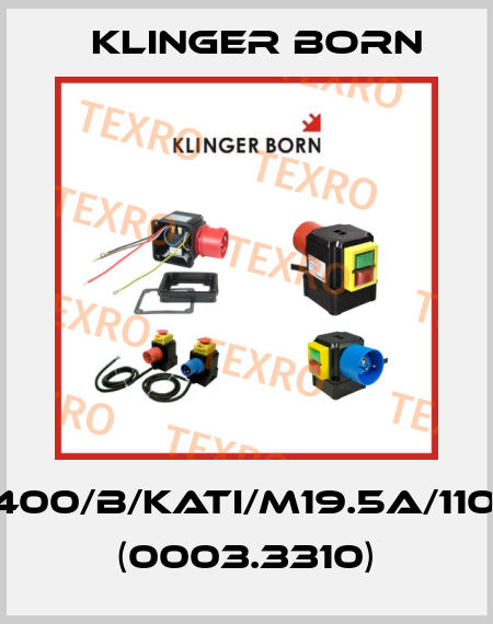 K400/B/Kati/M19.5A/110V (0003.3310) Klinger Born