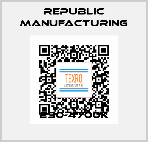 230-4700K Republic Manufacturing
