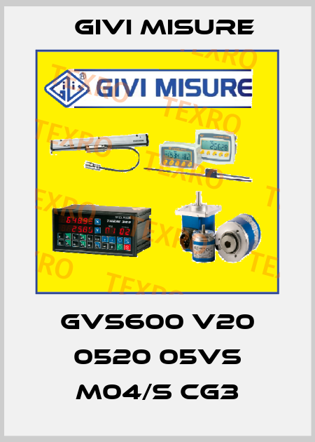 GVS600 V20 0520 05VS M04/S CG3 Givi Misure