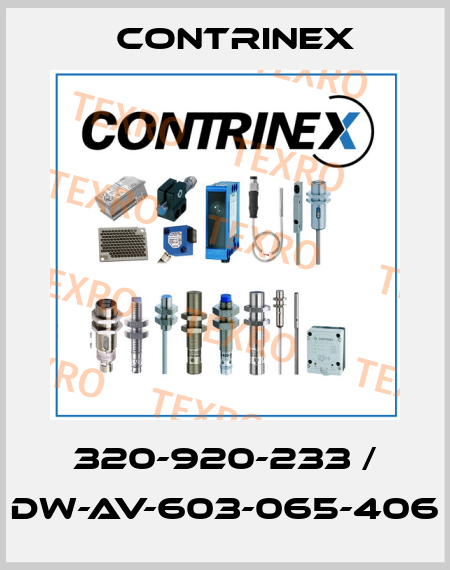 320-920-233 / DW-AV-603-065-406 Contrinex