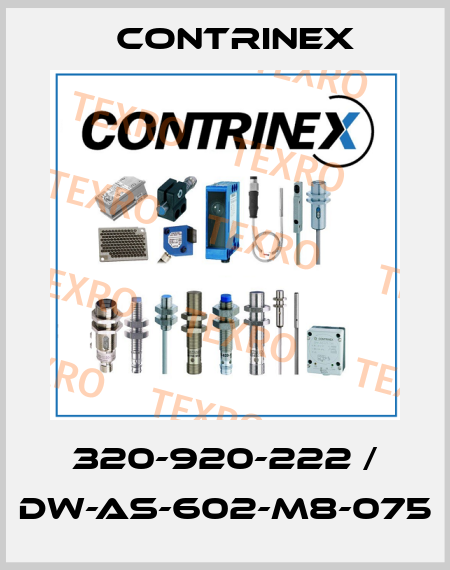 320-920-222 / DW-AS-602-M8-075 Contrinex