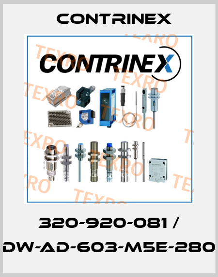 320-920-081 / DW-AD-603-M5E-280 Contrinex