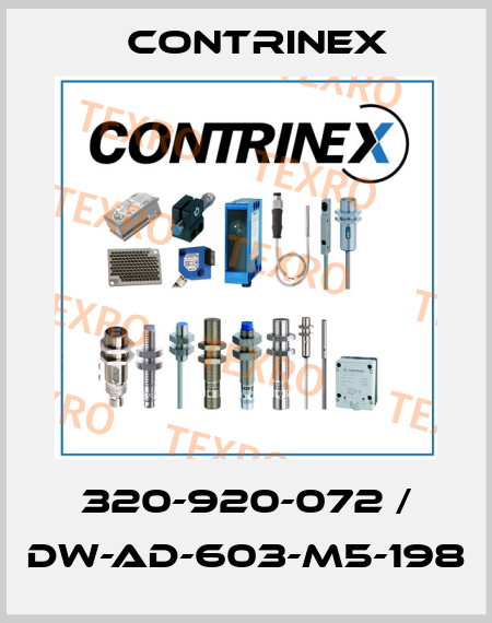 320-920-072 / DW-AD-603-M5-198 Contrinex
