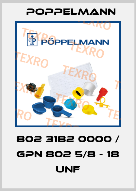 802 3182 0000 / GPN 802 5/8 - 18 UNF Poppelmann