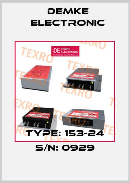 Type: 153-24 S/N: 0929 Demke Electronic