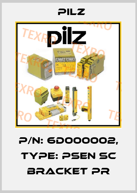 p/n: 6D000002, Type: PSEN sc bracket PR Pilz