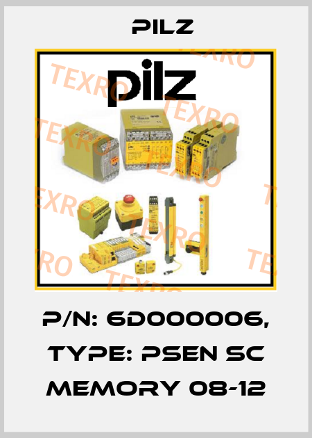 p/n: 6D000006, Type: PSEN sc memory 08-12 Pilz