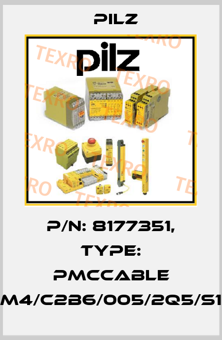 p/n: 8177351, Type: PMCcable M4/C2B6/005/2Q5/S1 Pilz
