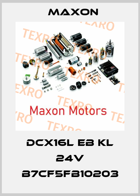 DCX16L EB KL 24V B7CF5FB10203 Maxon