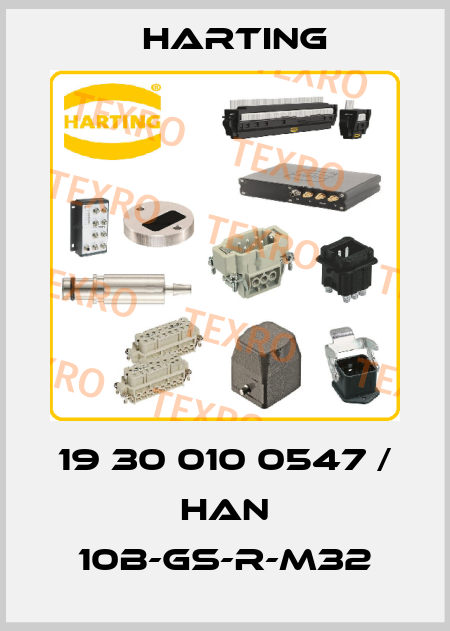 19 30 010 0547 / Han 10B-gs-R-M32 Harting