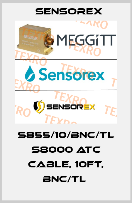 S855/10/BNC/TL S8000 ATC CABLE, 10FT, BNC/TL  Sensorex