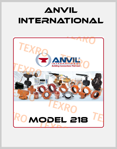 Model 218 Anvil International