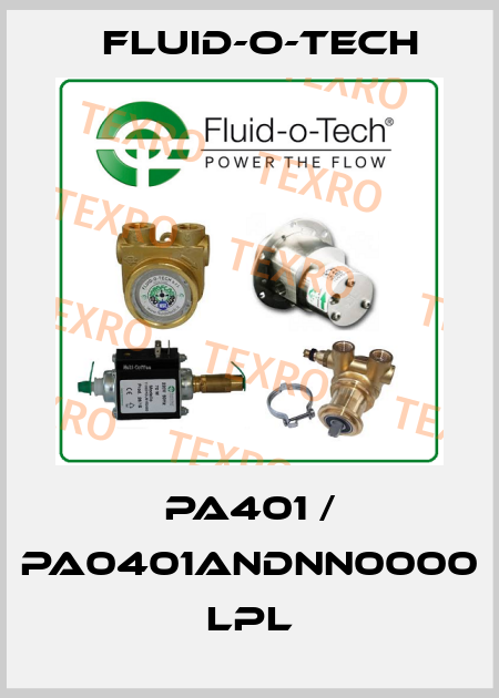 PA401 / PA0401ANDNN0000 LPL Fluid-O-Tech