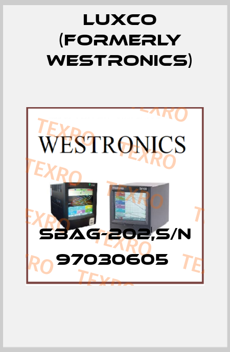 SBAG-202,S/N 97030605  Luxco (formerly Westronics)