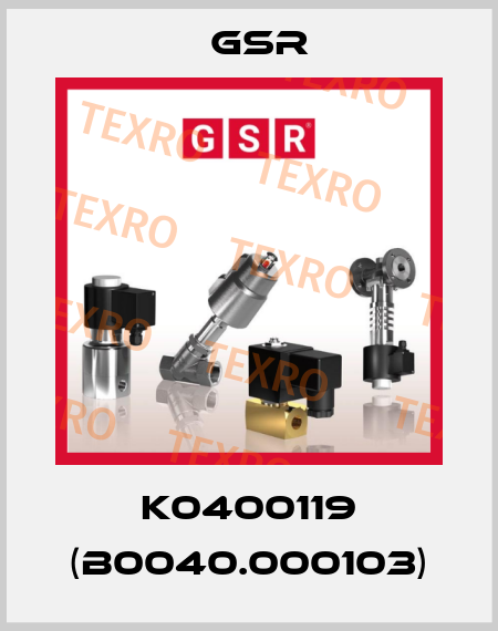 K0400119 (B0040.000103) GSR