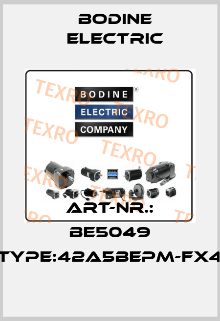 Art-Nr.: BE5049 Type:42A5BEPM-FX4 BODINE ELECTRIC