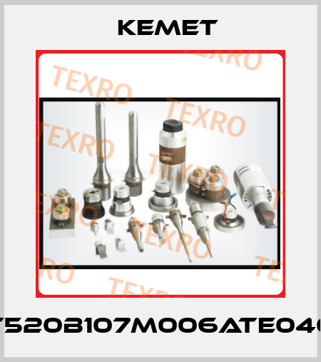 T520B107M006ATE040 Kemet