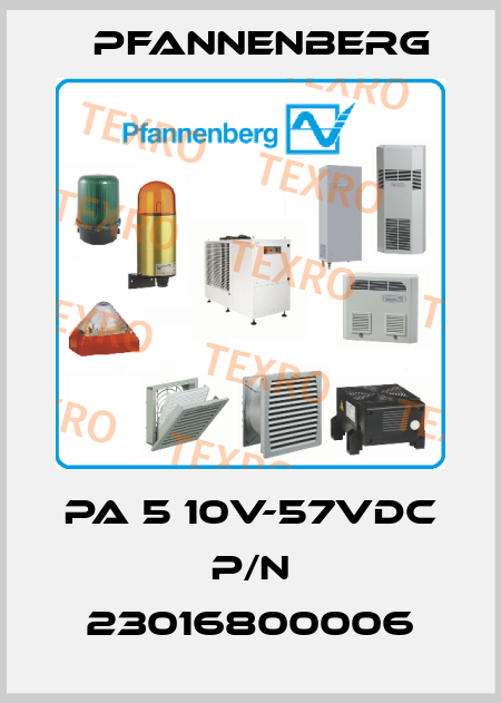 PA 5 10V-57VDC P/N 23016800006 Pfannenberg