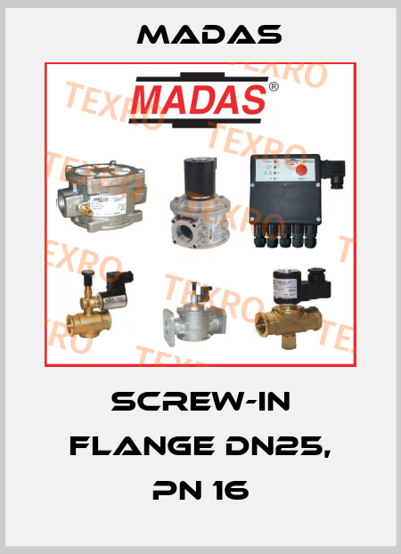 screw-in flange DN25, PN 16 Madas