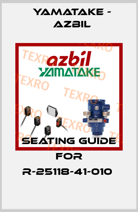 SEATING GUIDE FOR R-25118-41-010  Yamatake - Azbil