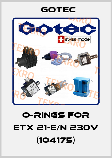 O-Rings for ETX 21-E/N 230V (104175) Gotec