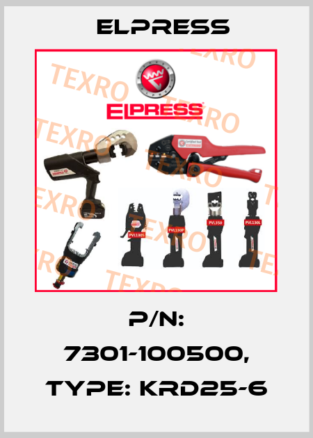 p/n: 7301-100500, Type: KRD25-6 Elpress