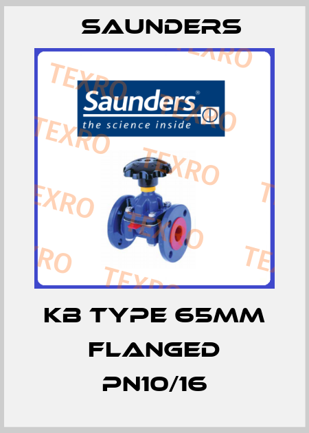 KB Type 65mm Flanged PN10/16 Saunders