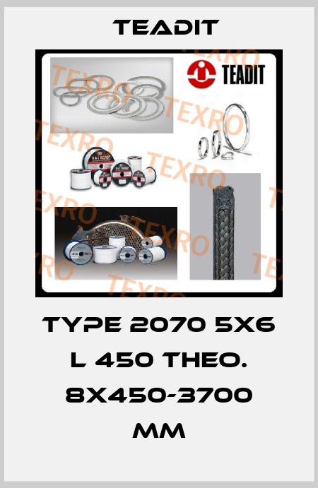 type 2070 5x6 L 450 Theo. 8x450-3700 mm Teadit