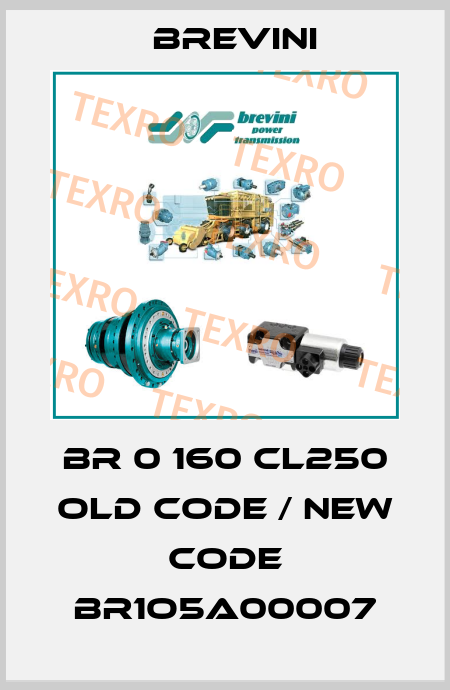 BR 0 160 CL250 old code / new code BR1O5A00007 Brevini